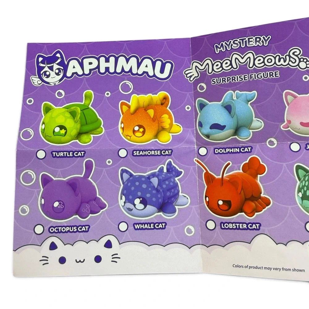 Aphmau Mystery MeeMeows Litter 4 Under the Sea Complete Set 8 Figures Cat Toys